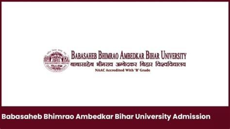 Babasaheb Bhimrao Ambedkar Bihar University Admission 2024 .